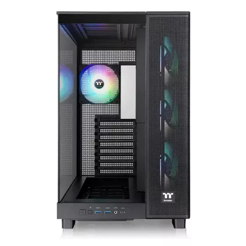 PC-kotelo Thermaltake View 380 XL TG ARGB Midi Tower musta