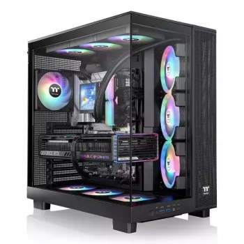 PC-kotelo Thermaltake View 380 XL TG ARGB Midi Tower musta
