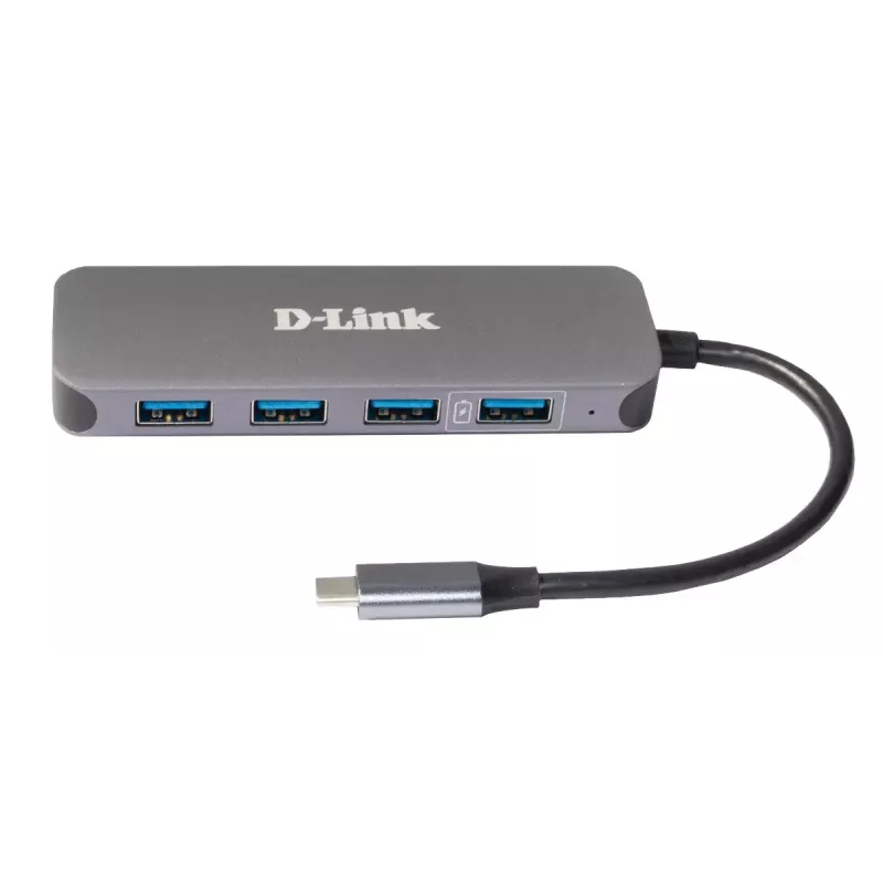 USB-keskitin D-Link DUB-2340 USB-C 4-porttinen USB 3.0 Power Delivery 60W