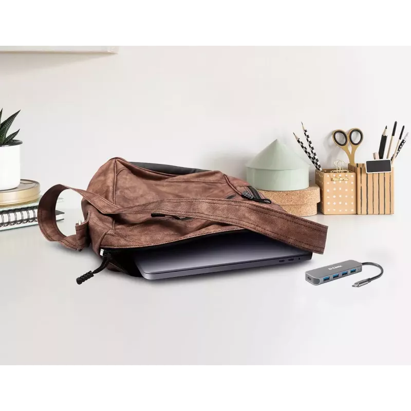 USB-keskitin D-Link DUB-2340 USB-C 4-porttinen USB 3.0 Power Delivery 60W