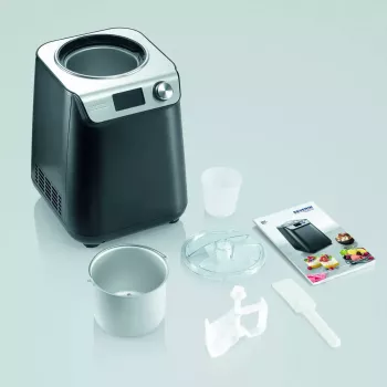 Jäätelökone Severin EZ 7407 1,2 L 135 W musta ruostumaton teräs