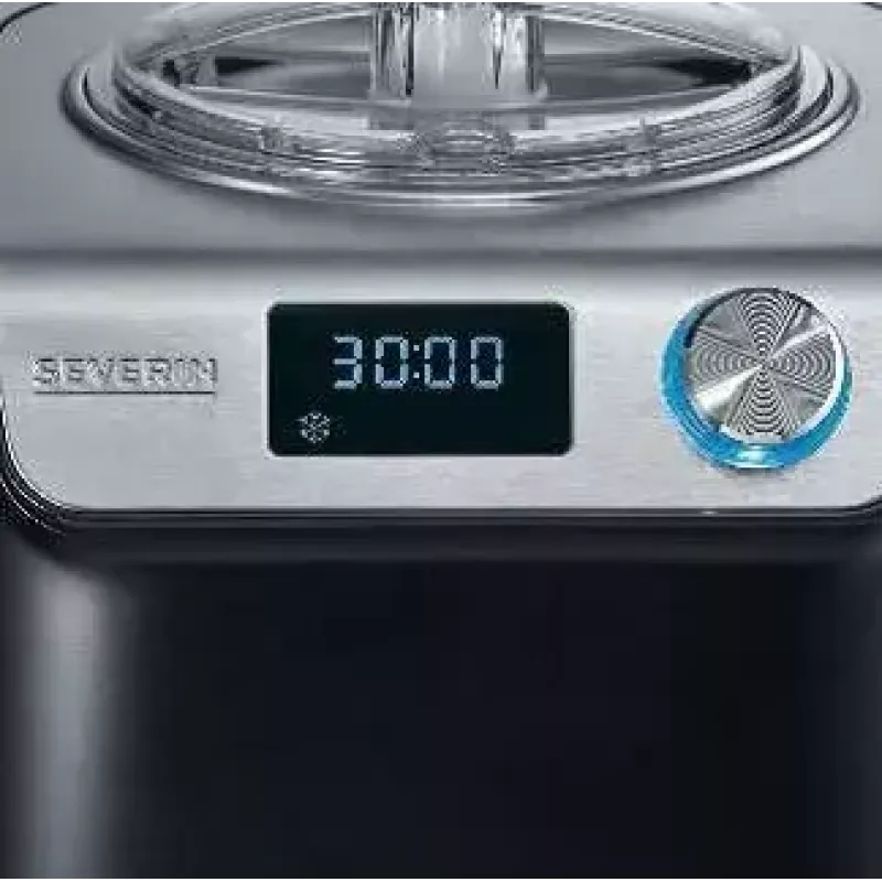 Jäätelökone Severin EZ 7407 1,2 L 135 W musta ruostumaton teräs
