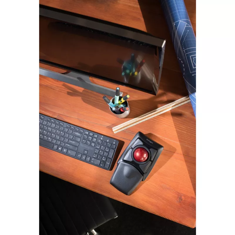 Kensington Expert hiiri langaton trackball, molempikätinen, optinen, RF Wireless + Bluetooth, 400 DPI, musta