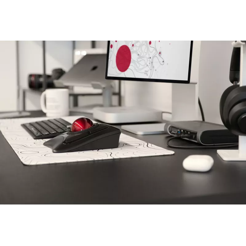 Kensington Expert hiiri langaton trackball, molempikätinen, optinen, RF Wireless + Bluetooth, 400 DPI, musta