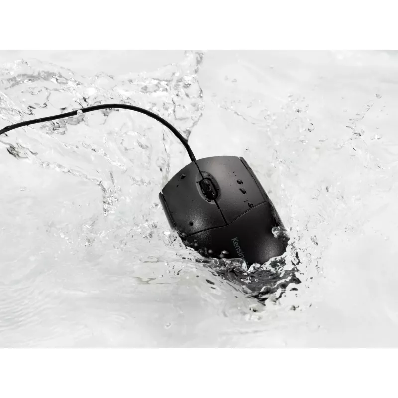 Kensington Pro Fit langallinen pestävä hiiri, molempikätinen, optinen, USB, 1600 DPI, musta