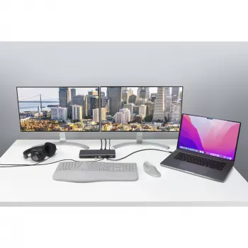 Kensington SD5760T Thunderbolt 4 Dual 4K -telakointiasema 96W virransyötöllä