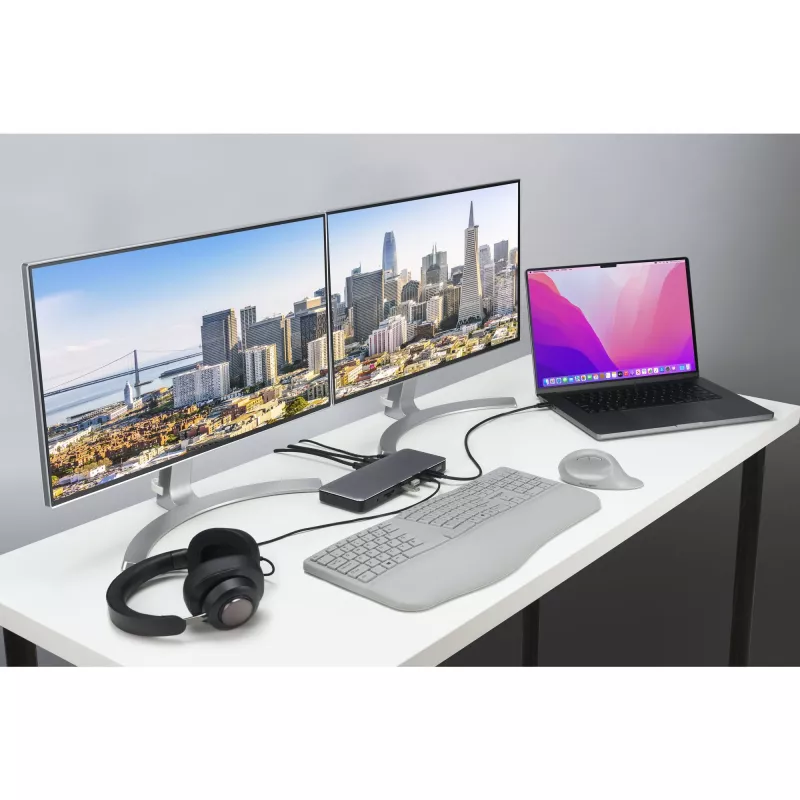 Kensington SD5760T Thunderbolt 4 Dual 4K -telakointiasema 96W virransyötöllä