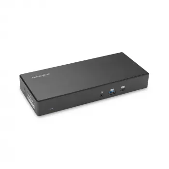 Kensington SD4781P EQ USB-C & USB-A Dual 4K -telakointiasema, langallinen, USB 3.2 Gen 2 (3.1 Gen 2) Type-C, 100 W, 3,5 mm, 10,100,1000 Mbit/s, musta