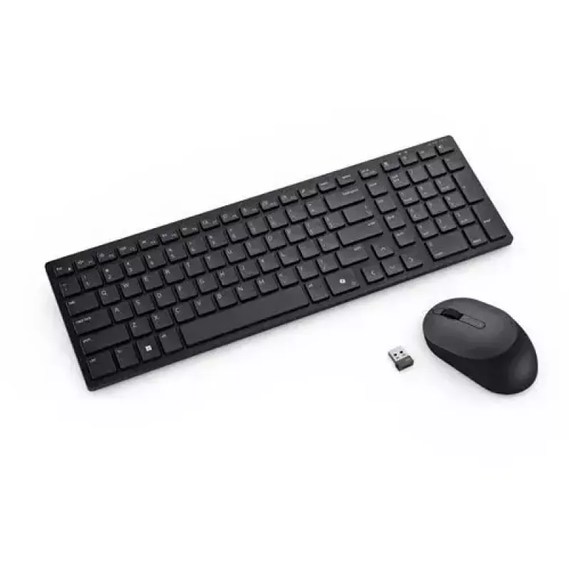 Näppäimistö-hiiri-sarja DELL KM555 Universal RF Wireless + Bluetooth QWERTZ saksa musta