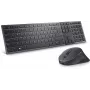 DELL KM900 näppäimistö-hiiri-sarja Office RF Wireless + Bluetooth QWERTZ saksa grafiitti
