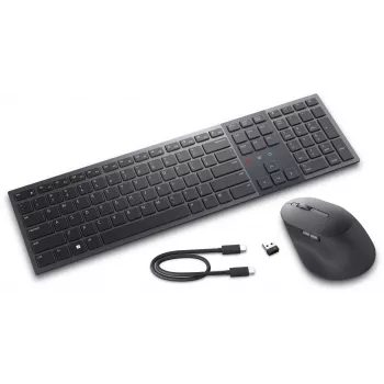 DELL KM900 näppäimistö-hiiri-sarja Office RF Wireless + Bluetooth QWERTZ saksa grafiitti