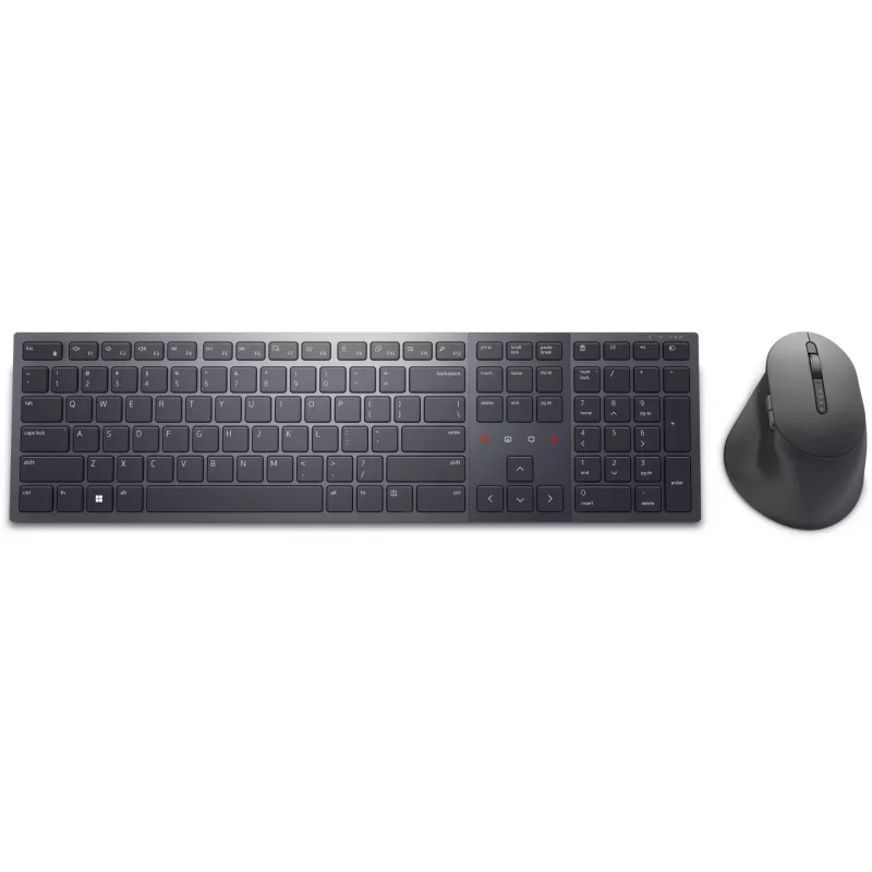 DELL KM900 näppäimistö-hiiri-sarja Office RF Wireless + Bluetooth QWERTZ saksa grafiitti