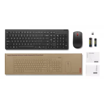 Lenovo 4X31R64467 näppäimistö hiiri sisältyy Universal RF Wireless saksa musta