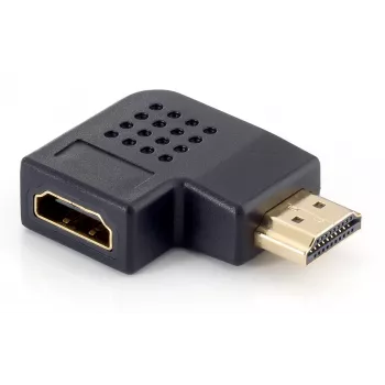 Kulmamallinen HDMI-adapteri uros naaras Equip 118910
