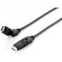 Equip Swivel HDMI 2.0 -kaapeli, 5 m, kääntyvä liitin