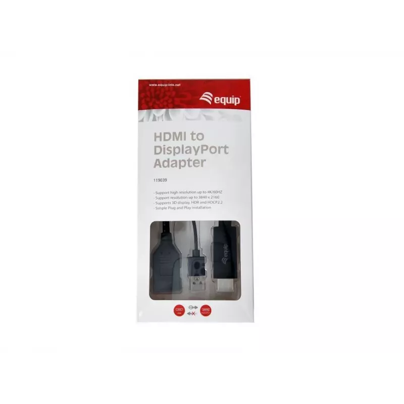 HDMI - DisplayPort -adapteri Equip 119039