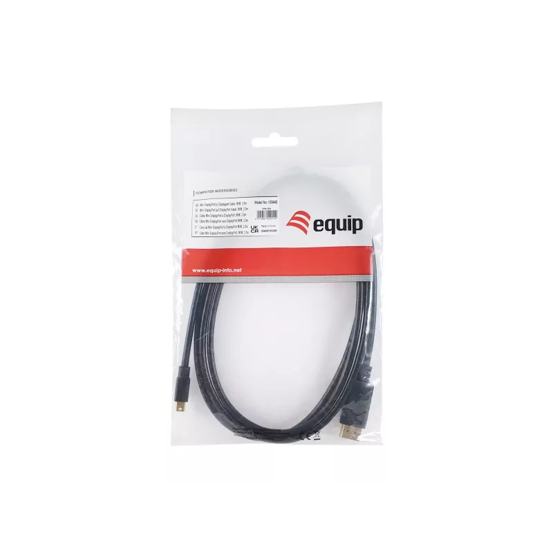Equip Mini DisplayPort - DisplayPort -kaapeli, M/M, 2,0 m