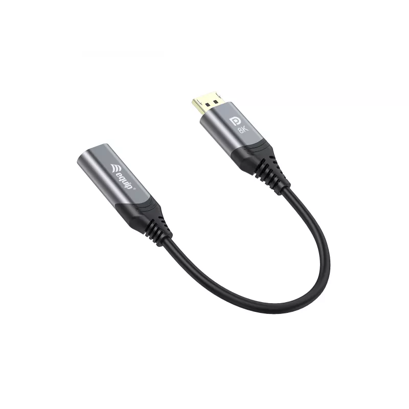 Equip DisplayPort 1.4 - HDMI -adapteri 8K 60Hz 0,15 m