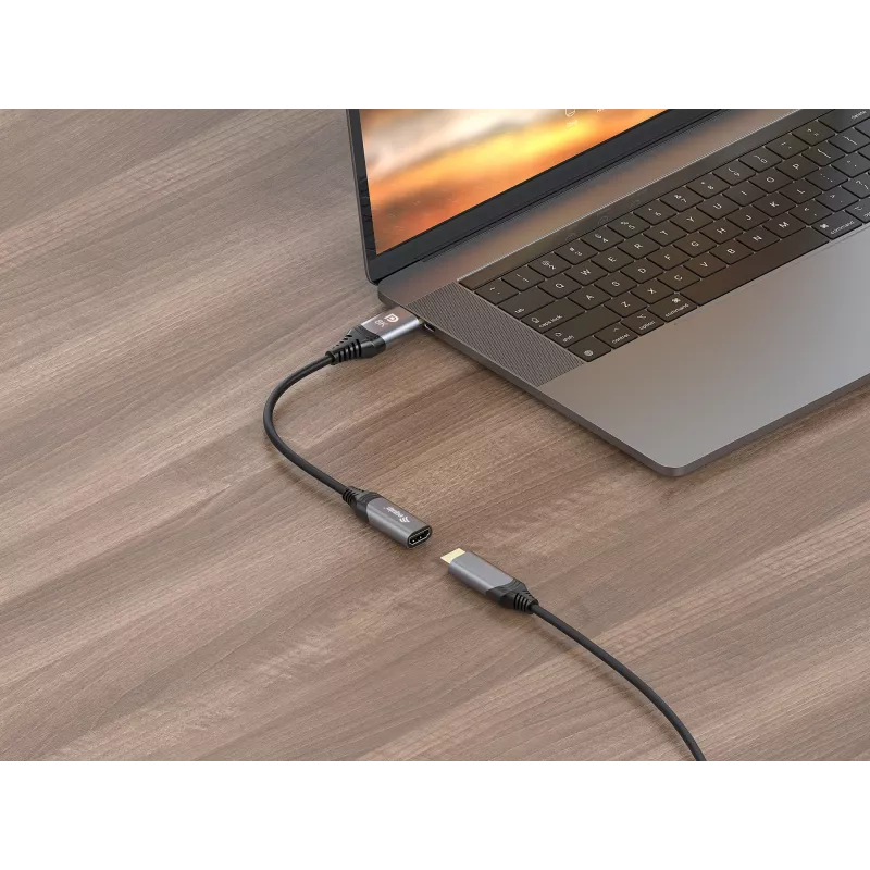 Equip DisplayPort 1.4 - HDMI -adapteri 8K 60Hz 0,15 m
