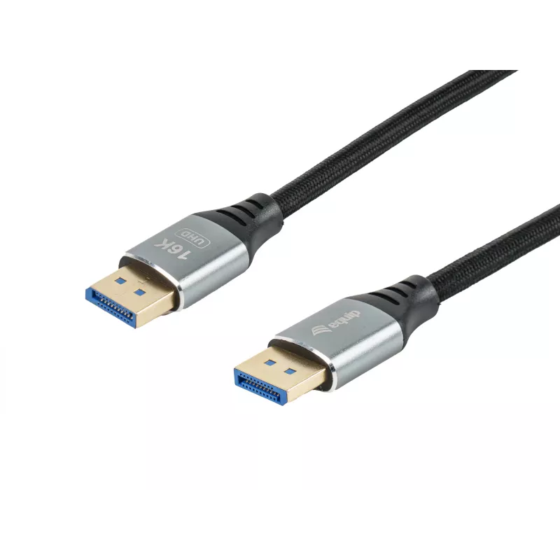 Equip DisplayPort 2.1 Premium -kaapeli, 2,0 m, 16K/60 Hz, 54 Gbit/s