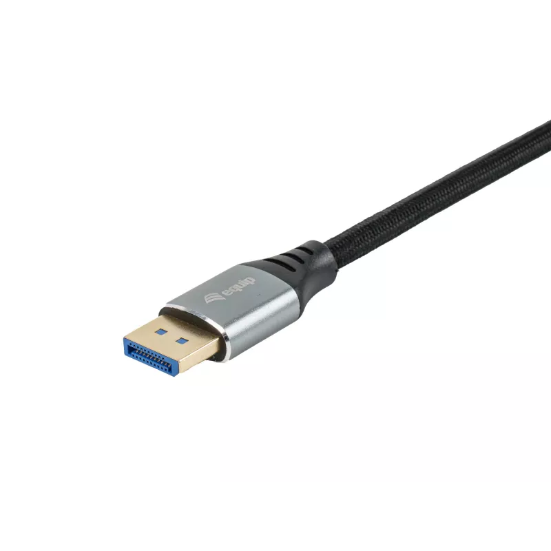 Equip DisplayPort 2.1 Premium -kaapeli, 3,0 m, 16K/60 Hz, 54 Gbit/s