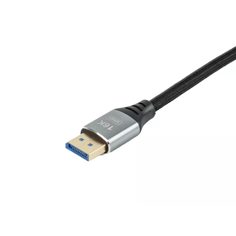Equip DisplayPort 2.1 Premium -kaapeli, 3,0 m, 16K/60 Hz, 54 Gbit/s