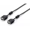 Equip HD15 VGA -kaapeli, 15 m, 15 m, VGA (D-Sub), VGA (D-Sub), uros, uros, musta