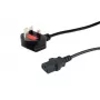 Equip UK-virtakaapeli, C13 - BS1363, 5,0 m, 10 A sulake