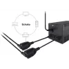 Equip 112106 virtakaapeli musta 0,25 m IEC C14 CEE7/3