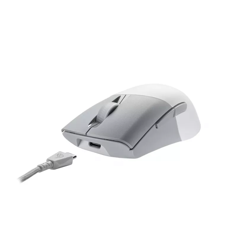ASUS ROG Keris Wireless AimPoint -hiiri pelikäyttöön oikeakätinen RF Wireless + Bluetooth + USB Type-C optinen 36000 DPI