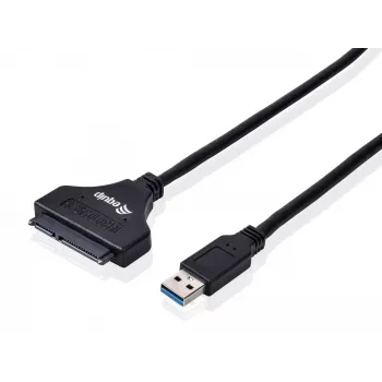 Equip USB 3.0 - SATA sovitin, musta, 5 Gbit/s, CE, 50 mm, 9,5 mm, 550 mm