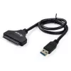 Equip USB 3.0 - SATA sovitin, musta, 5 Gbit/s, CE, 50 mm, 9,5 mm, 550 mm