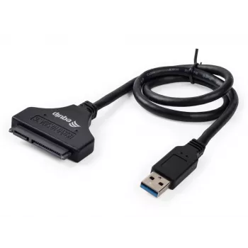 Equip USB 3.0 - SATA sovitin, musta, 5 Gbit/s, CE, 50 mm, 9,5 mm, 550 mm