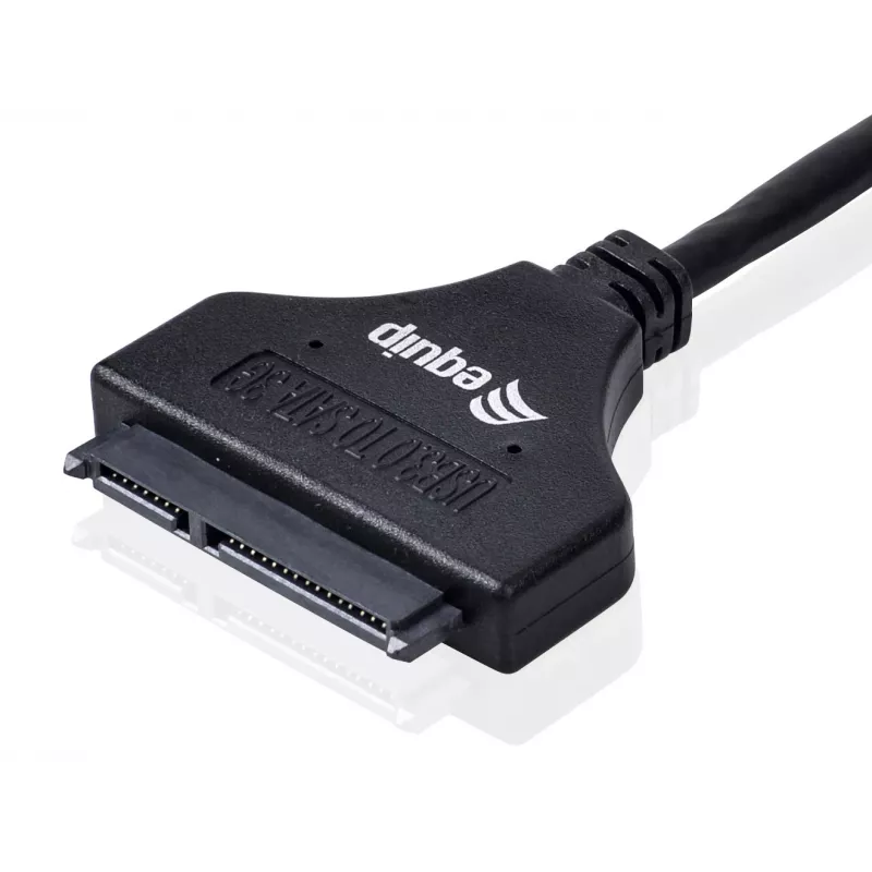 Equip USB 3.0 - SATA sovitin, musta, 5 Gbit/s, CE, 50 mm, 9,5 mm, 550 mm