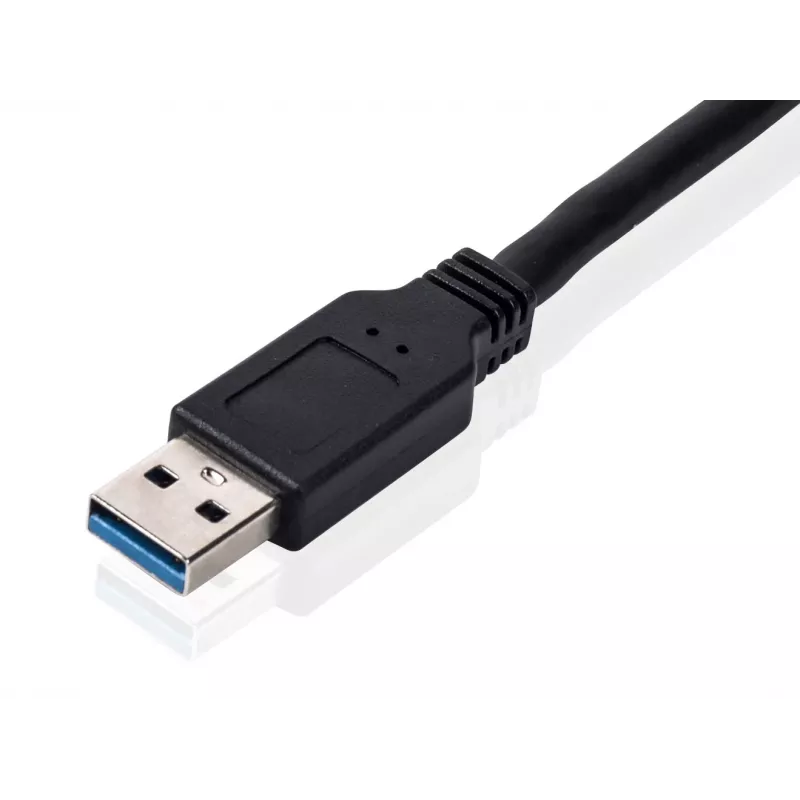 Equip USB 3.0 - SATA sovitin, musta, 5 Gbit/s, CE, 50 mm, 9,5 mm, 550 mm