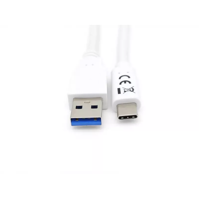 Equip USB 3.2 Gen 1 Type-C - A -kaapeli, M/M, 1 m, 1 m, USB A, USB C, USB 3.2 Gen 1 (3.1 Gen 1), 5 Gbit/s, valkoinen