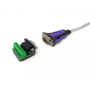 Equip USB-A - sarjaportti RS-422/485 DB9 -adapterikaapeli, harmaa, 1,5 m, USB Type-A, DB-9, uros, uros