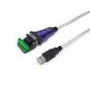Equip USB-A - sarjaportti RS-422/485 DB9 -adapterikaapeli, harmaa, 1,5 m, USB Type-A, DB-9, uros, uros