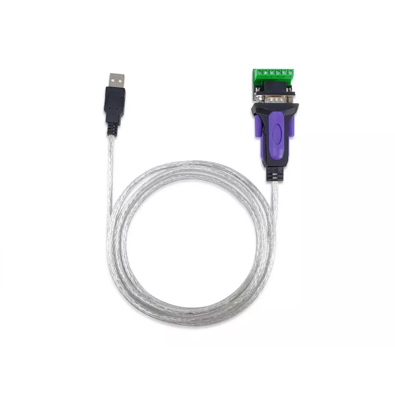 Equip USB-A - sarjaportti RS-422/485 DB9 -adapterikaapeli, harmaa, 1,5 m, USB Type-A, DB-9, uros, uros
