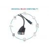 Equip USB-C - sarjaportti DB9 -kaapeli M/M 1,5 m musta