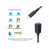Equip USB-C - sarjaportti DB9 -kaapeli M/M 1,5 m musta