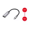 Equip USB-C - HDMI 2.0 -adapteri, 4K/60Hz, 0,15 m, USB Type-C, HDMI, uros, naaras, suora