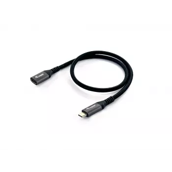 Equip USB 3.2 Gen 2 C - C -jatkokaapeli, M/W, 0,5 m, 4K/60Hz, 10 Gbit/s