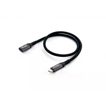 Equip USB 3.2 Gen 2 C - C -jatkokaapeli, M/F, 1,0 m, 4K/60Hz, 10 Gbit/s