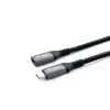 Equip USB 3.2 Gen 2 C - C -jatkokaapeli, M/F, 1,0 m, 4K/60Hz, 10 Gbit/s