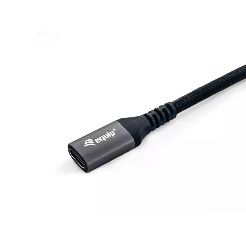 Equip USB 3.2 Gen 2 C - C -jatkokaapeli, M/F, 1,0 m, 4K/60Hz, 10 Gbit/s