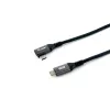 Equip USB 2.0 C - C 90° kulmakaapeli, M/M, 3,0 m, 100 W Emark-piirisarjalla
