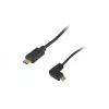 Equip USB 2.0 C - C 90° kulma spiraalikaapeli M/M 1 m musta