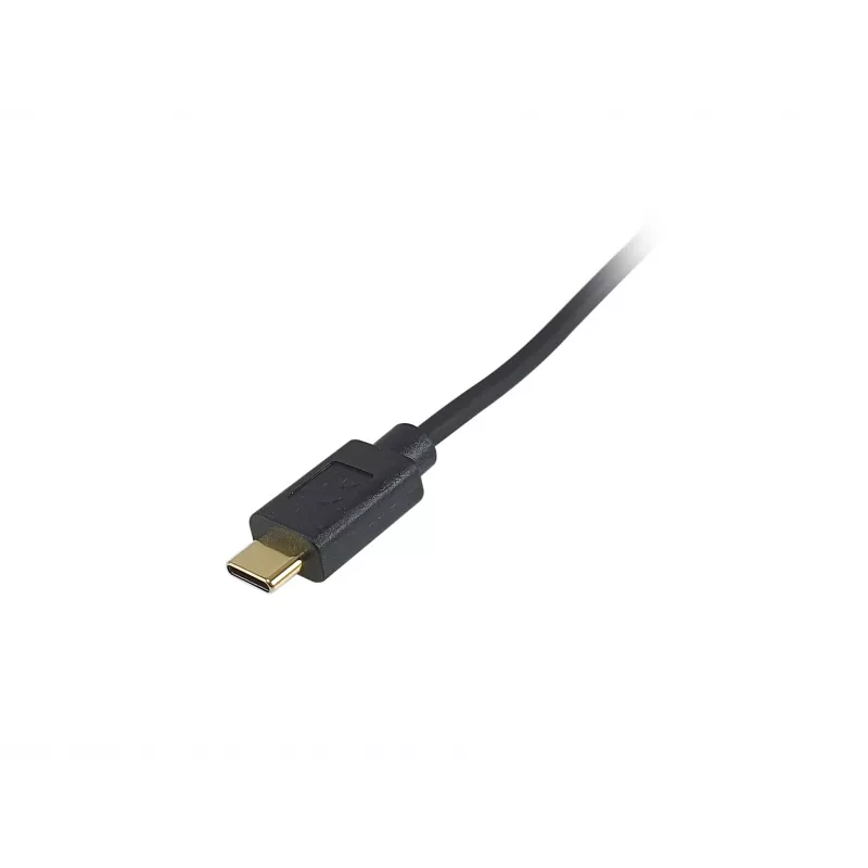 Equip USB 2.0 C - C 90° kulma spiraalikaapeli M/M 1 m musta