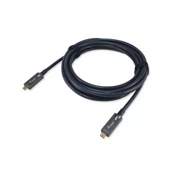 Equip USB-C - C aktiivinen optinen kaapeli, 10 m, 4K/60Hz, video+data+PD